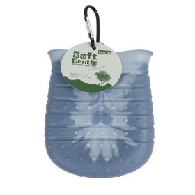 5 In 1 Dog Paw Cleaner Cup Soft Pet Dog Foot Cleaning Washer Brush Cup Portable (Option: Navy Blue-L)