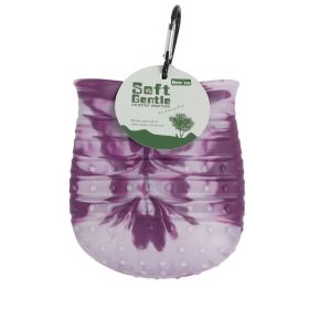 9 In 1 Dog Paw Cleaner Cup Soft Pet Dog Foot Cleaning Washer Brush Cup Portable (Option: Purple-L)